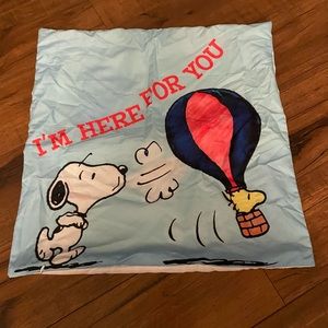 Peanuts pillowcase snoopy I'm here for you with zipper bottom